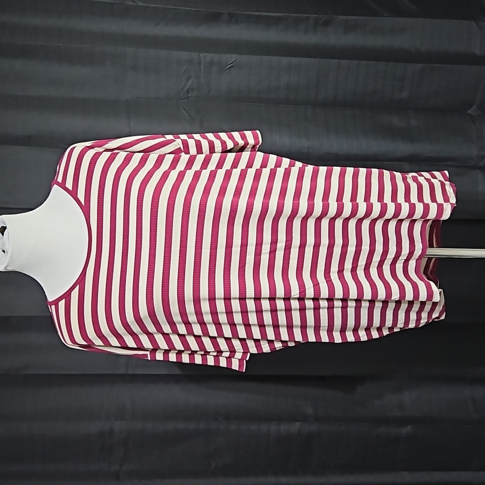 Lularoe oversized striped short sleeve tee